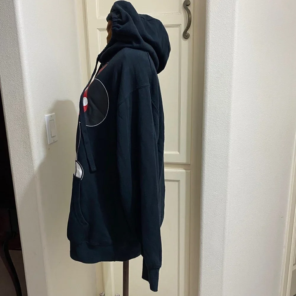 Disney Adult Minnie Peeking Pullover Hoodie Black - Picture 3 of 7